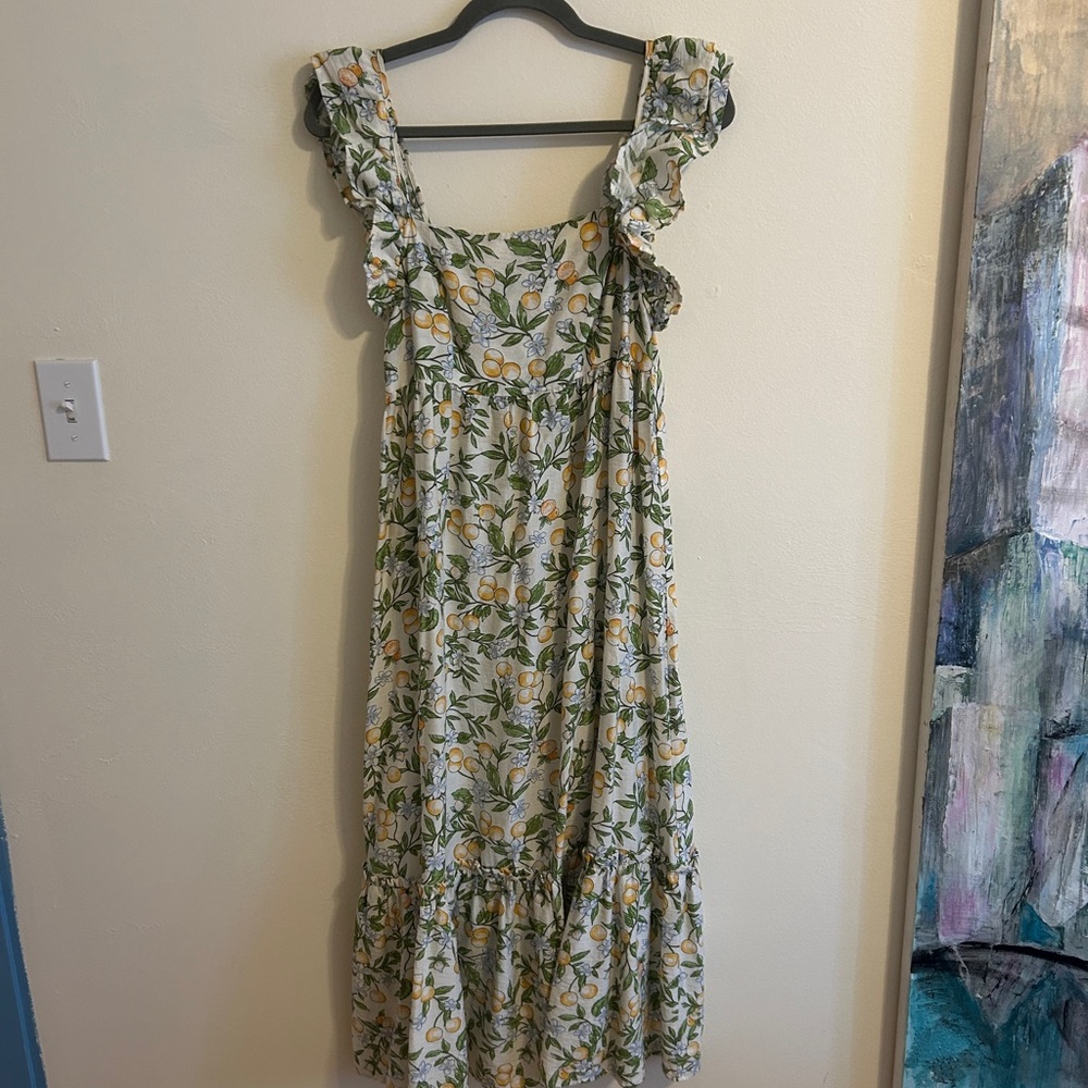 Blu Pepper Floral Ruffle Dress